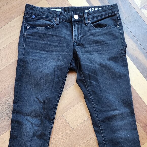 GAP Black Faded "Always Skinny" Jeans Size 28/6 - Picture 4 of 16